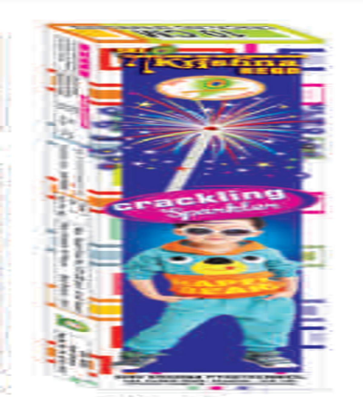 10 CM Coloured Sparklers | 10 Pcs | 1 Box <br> 10 செ.மீ கலர் கம்பி ( Krishna Crackers )