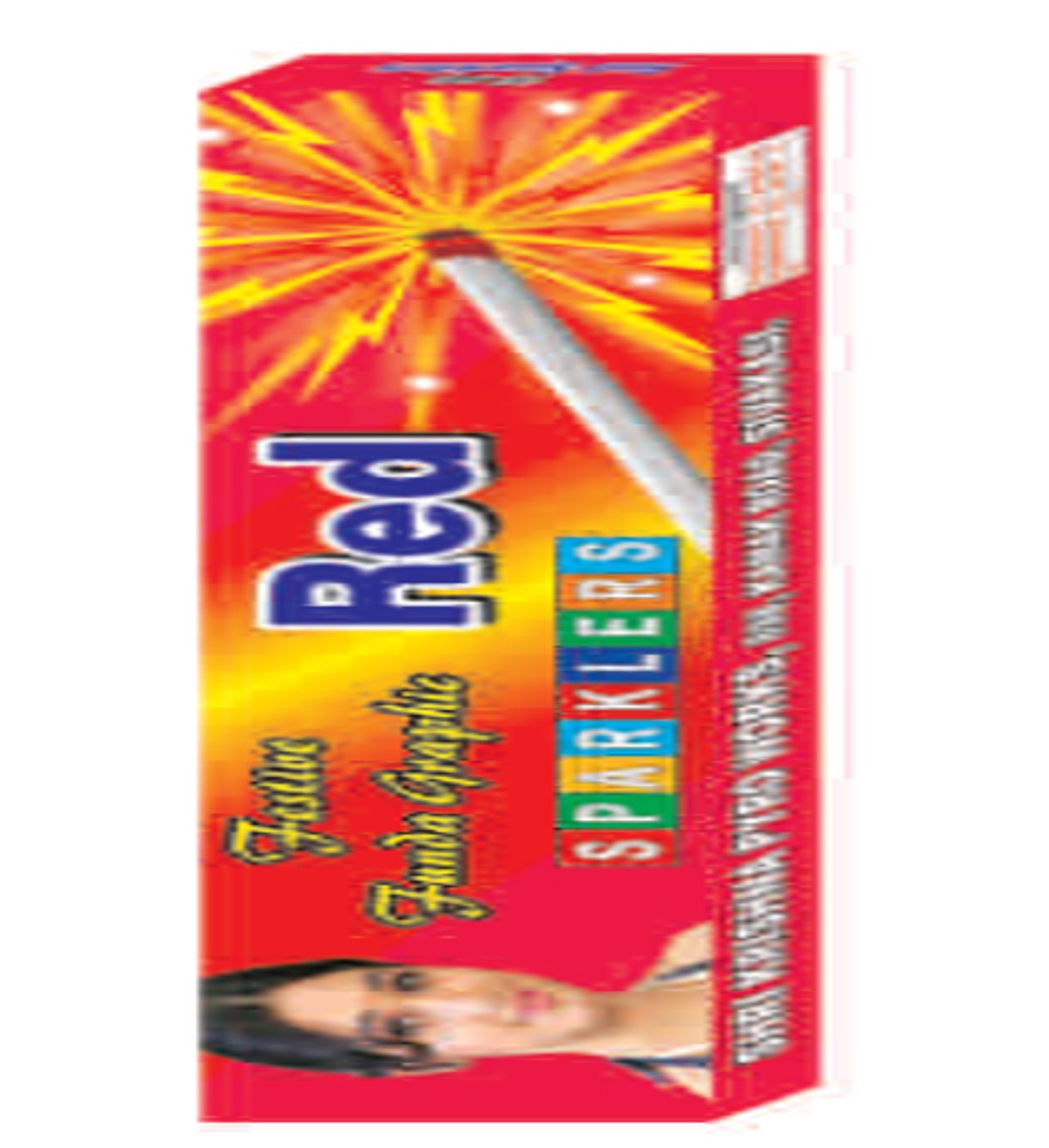 15 CM Red Coloured Sparklers | 10 Pcs | 1 Box <br> 15 செ.மீ சிவப்பு கலர் கம்பி ( Krishna Crackers )
