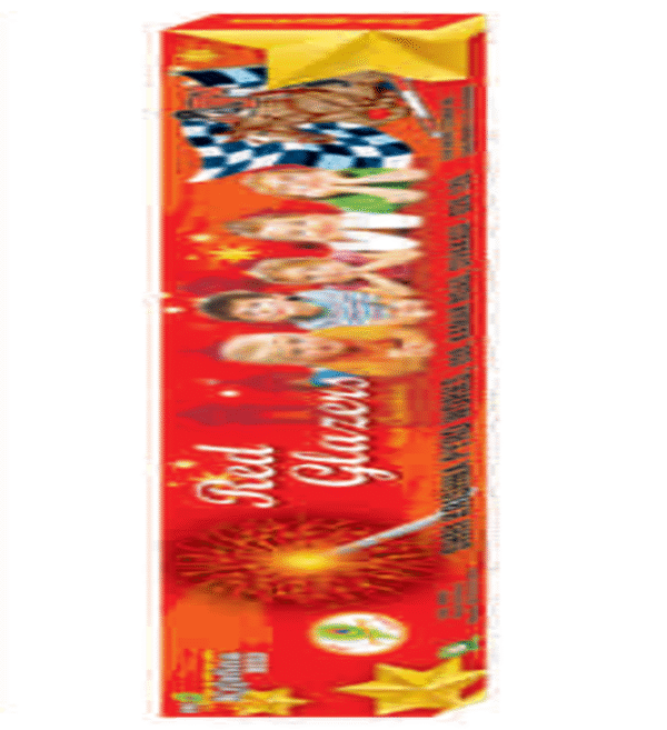 30 CM Red Colour Sparklers | 5 Pcs | 1 Box<br> 30 செ.மீ சிவப்பு கலர் கம்பி ( Krishna Crackers )