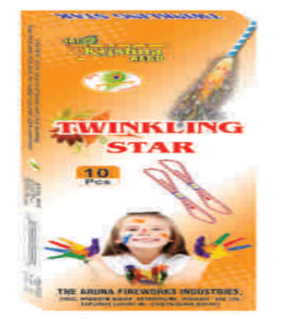 Twinkling Stars 4 Feet | 10 Pcs | 1 Box <br>   4" சாட்டை ( Krishna Crackers )