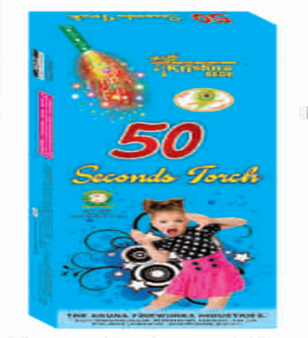 50 Seconds Torch | 5 Pcs | 1 Box<br>50 செகண்ட்ஸ் டார்ச் ( Krishna Crackers )