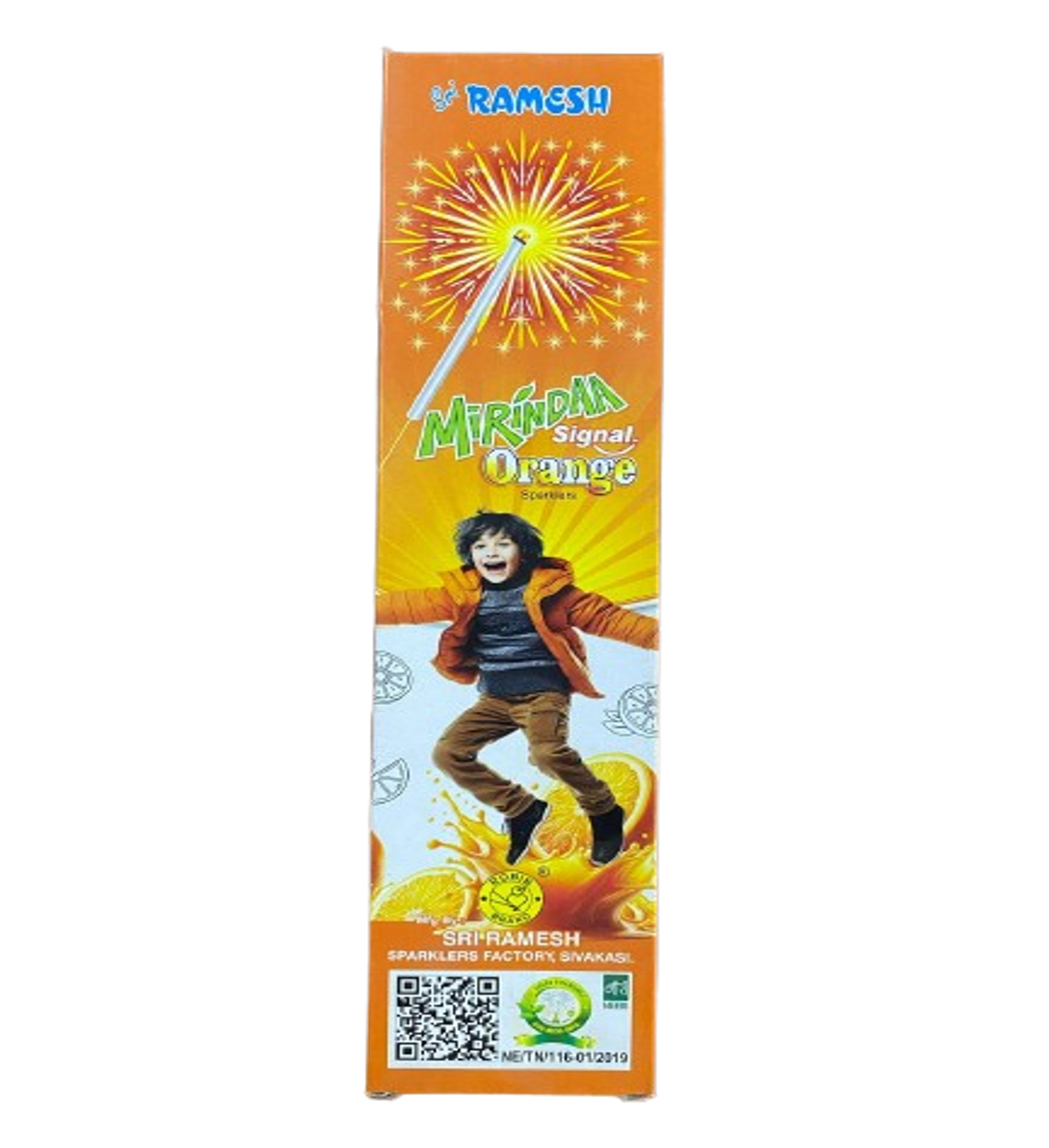 10 CM Orange Sparklers | 1 Box <br> 10 செ.மீ ஆரஞ்சு கலர் கம்பி