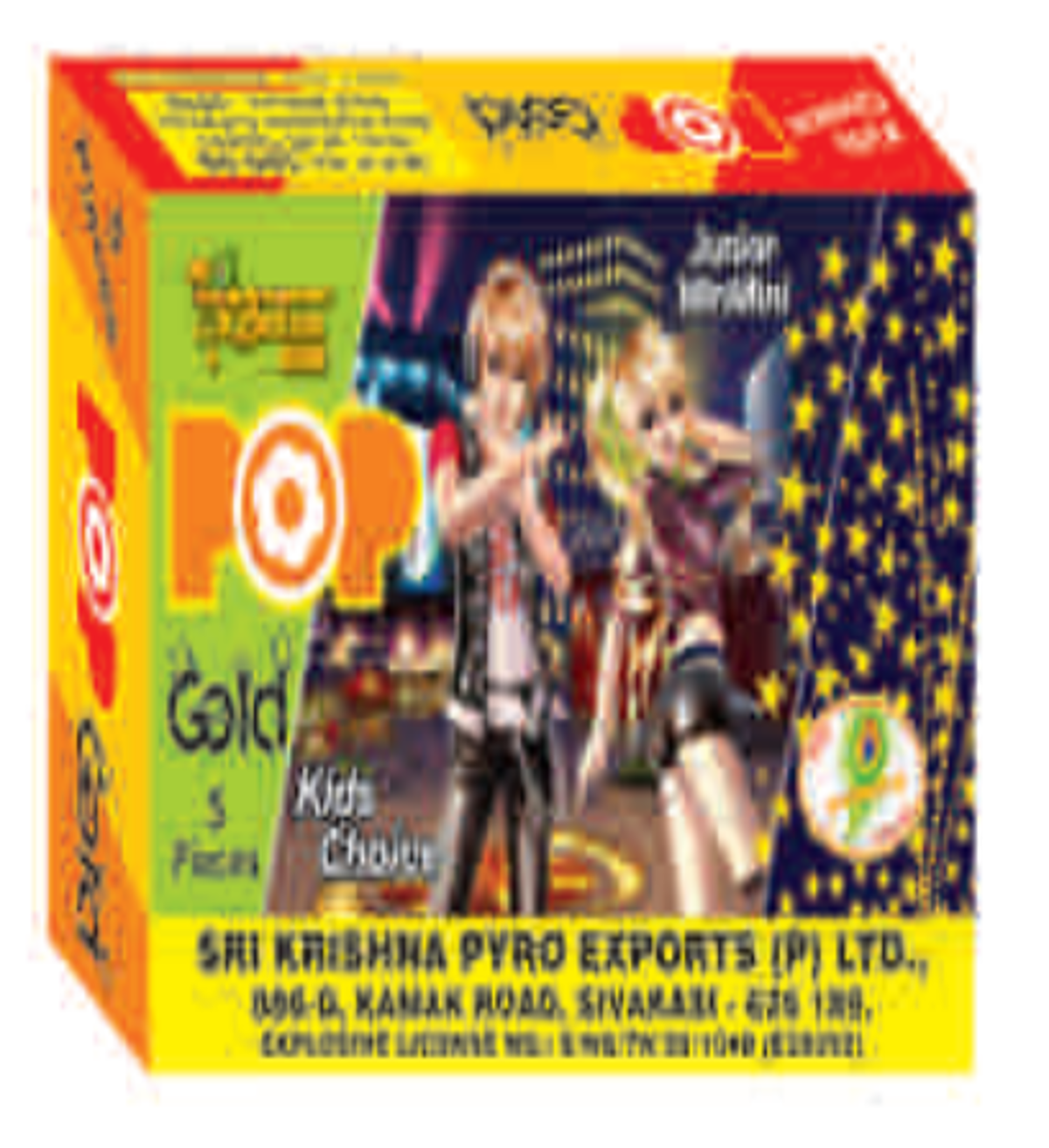 Pop Gold / Silver | 5 Pcs |  1 Box<br>பாப் கோல்ட்/சில்வர்